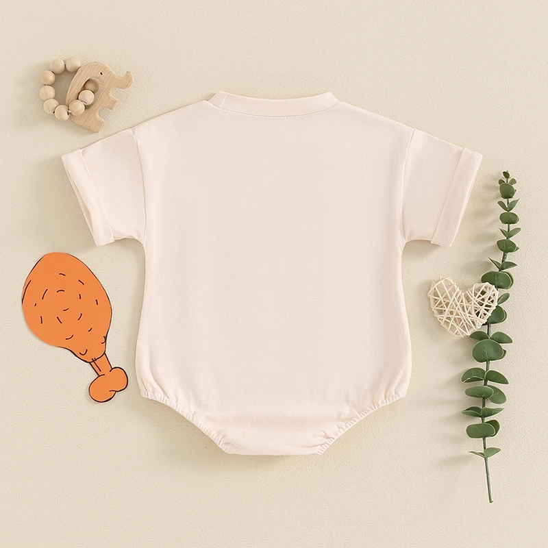 

Toddler Floral Print Sleeveless Round Neck Romper Jumpsuit Infant Summer Playsuit with Ruffle Detail and Bow Accent