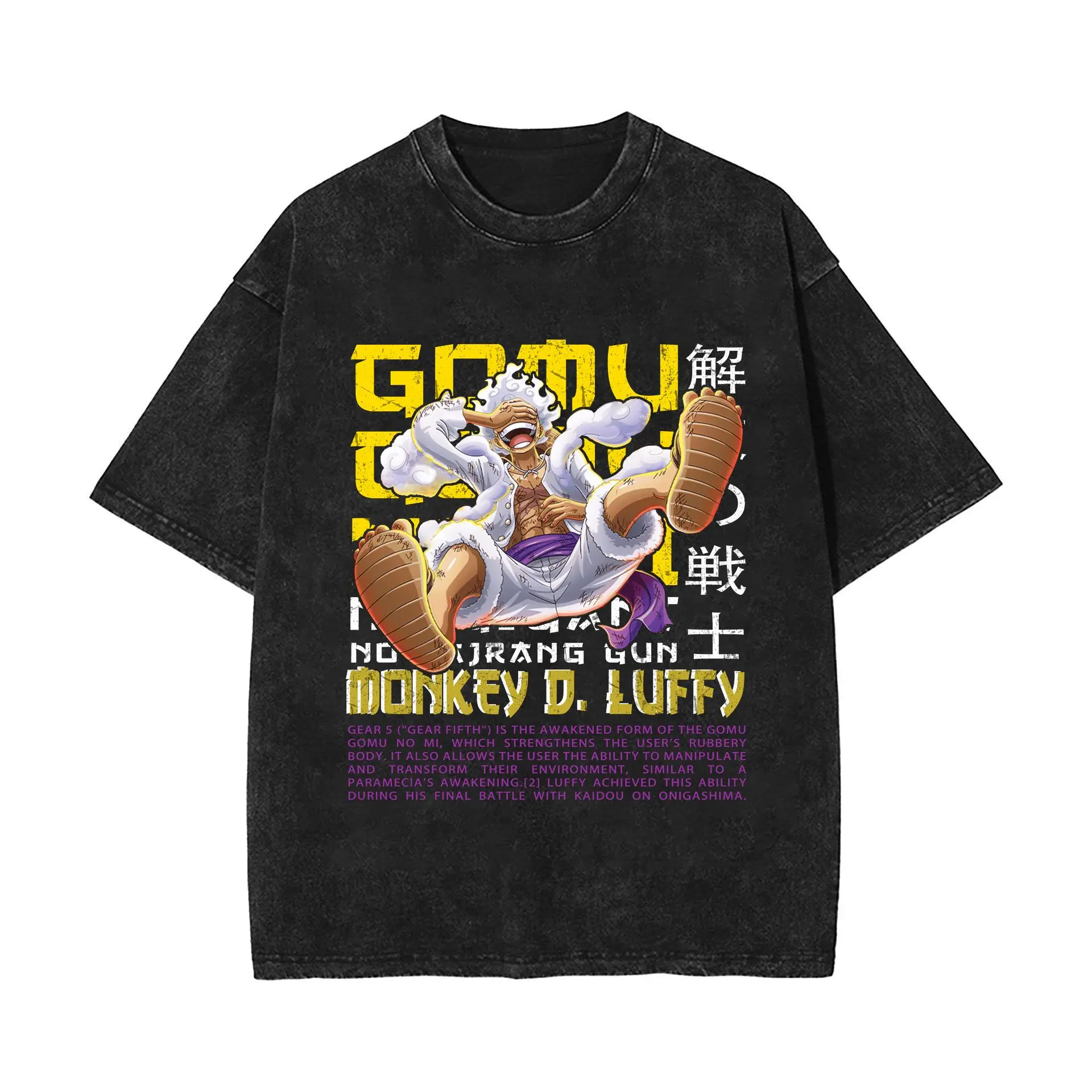 

Мужская летняя хлопковая футболка-поло 2026 с коротким рукавом, повседневный топ с аниме-графикой, уличный стиль Y2K, унисекс