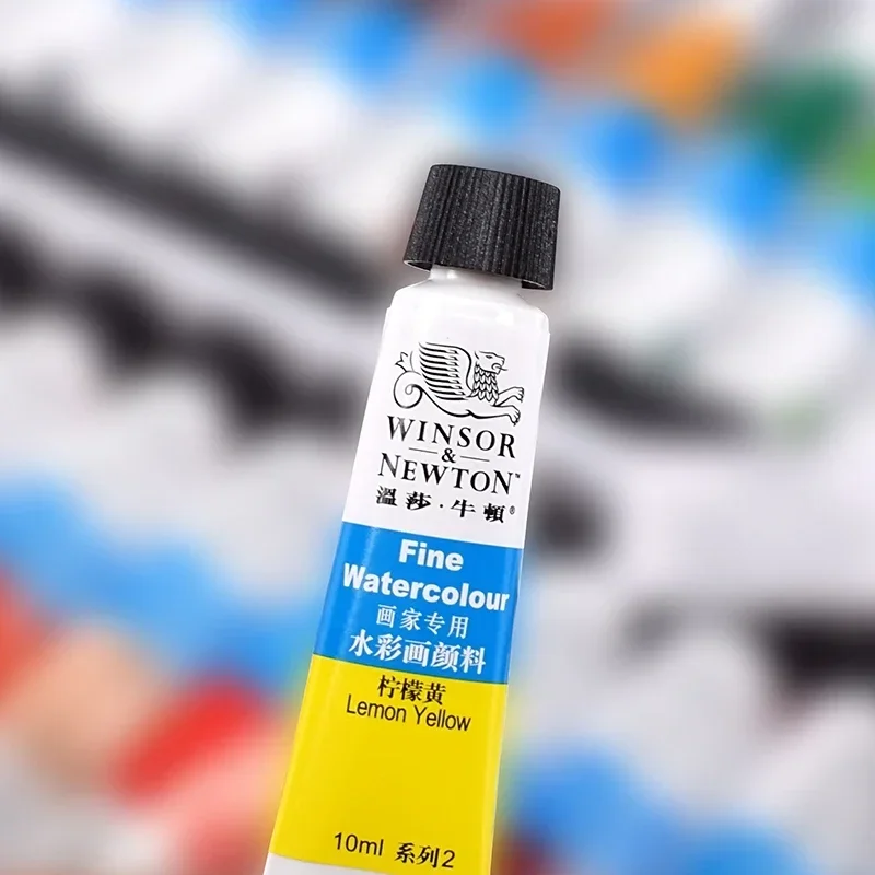 Juego de pigmentos de acuarela Winsor Newton auténticos, 12/18/24 colores, 10ml, juego de pinturas profesionales para acuarelas, suministros de arte para dibujar