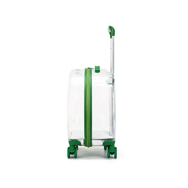 Cat bag new transparent bubble trolley bag puppy out transport box cat stroller pet trolley box
