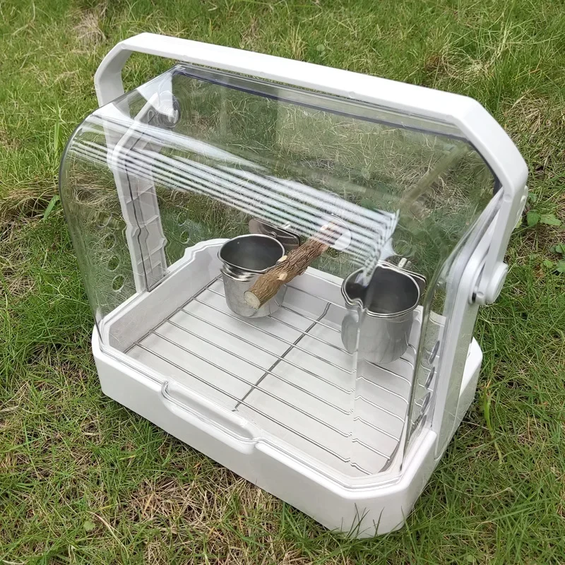 Multifunctional Transparent Portable Parrot Out Cage Pet Portable Cage Out Cage