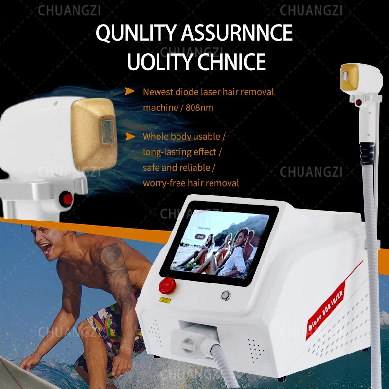 

2000W Laser Hair removal machine Beauty equipment Safety portable 755 808 1064nm diode laser hair removal machine
