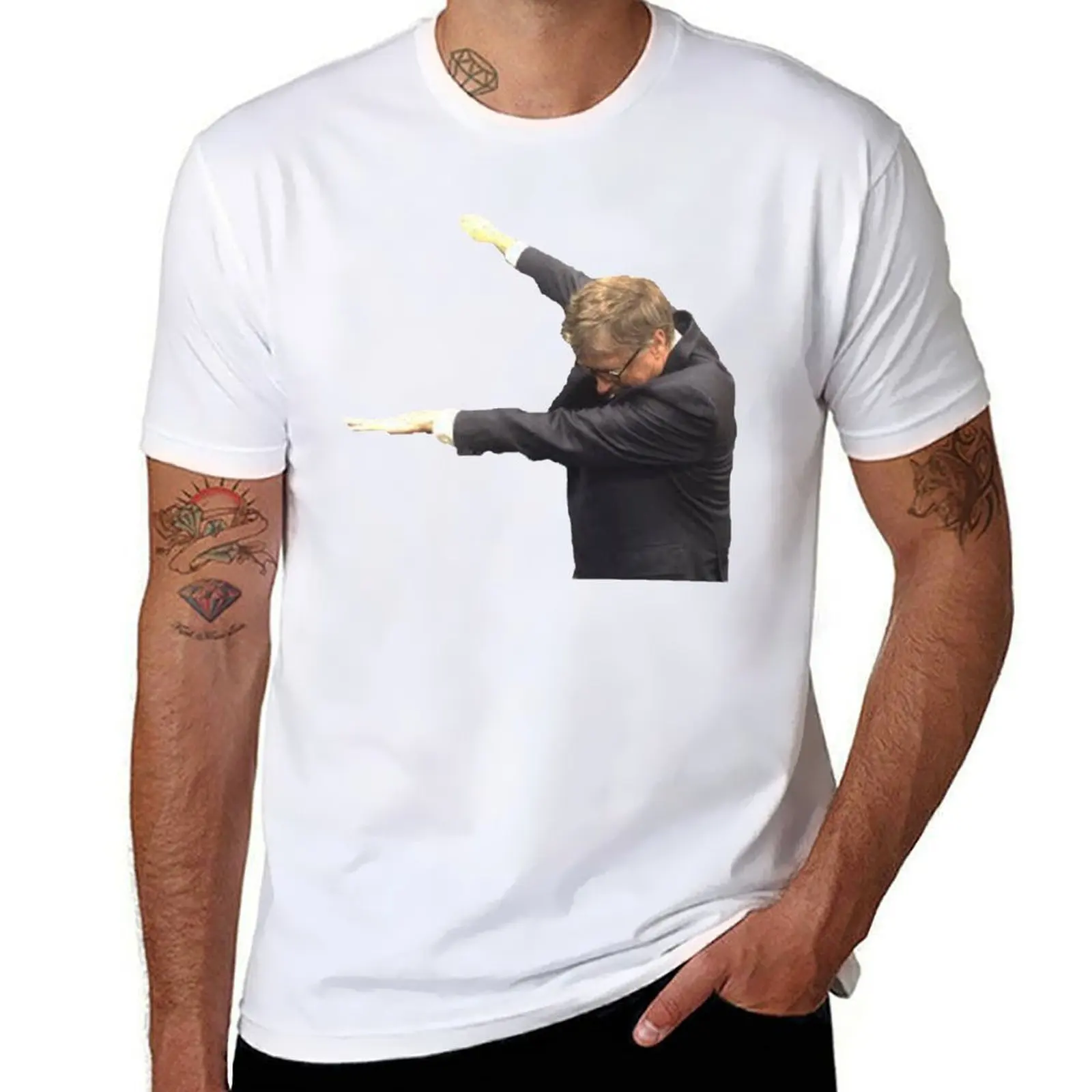

t cotton man dab 100% man bill t shirts gates cotton T-Shirt tshirt shirts cotton for soft