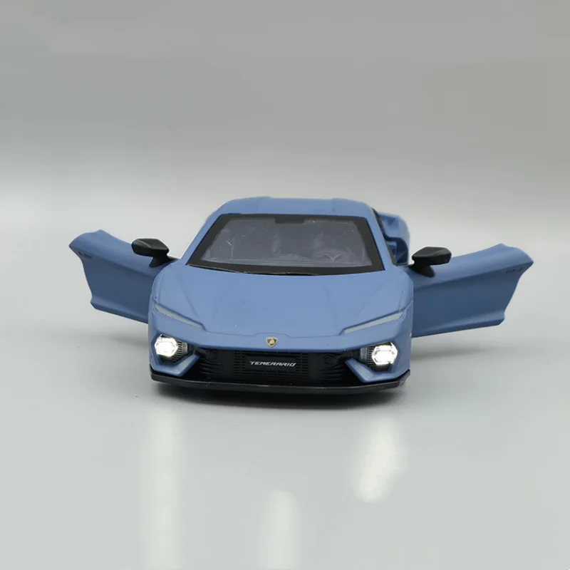 Lamborghini Temerario – modèle de voiture en alliage, son et lumière, jouet à collectionner pour enfants, cadeau d'anniversaire, 1:32