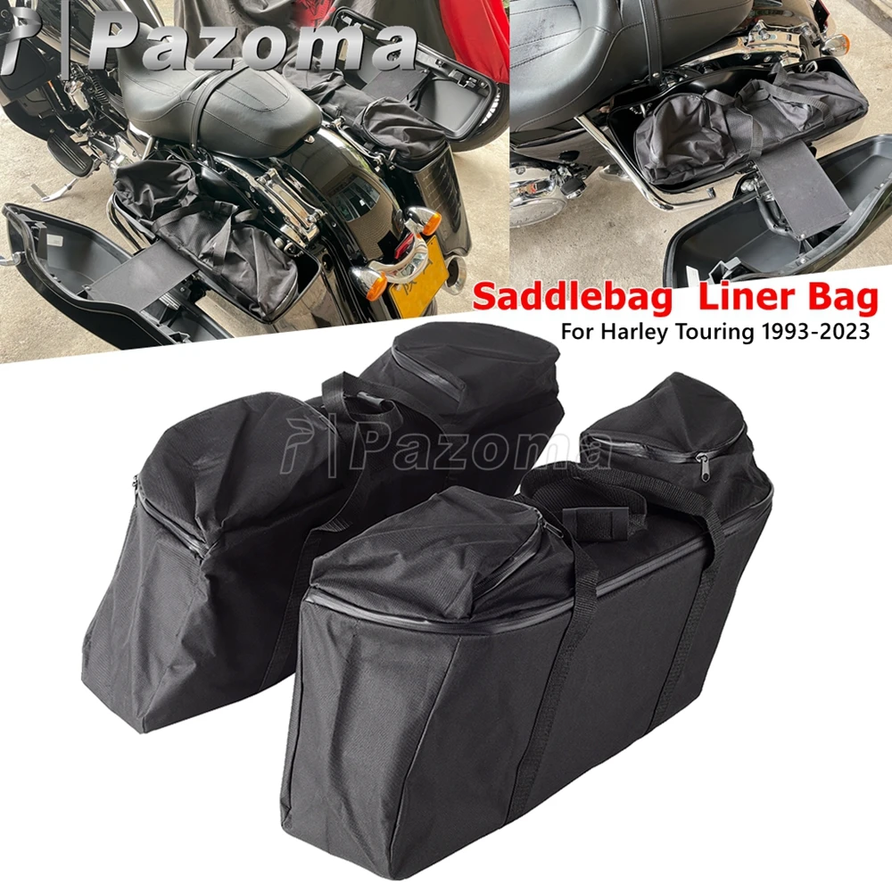 

For Harley Touring Saddlebag Liner Bag Fit 1993-2023 Road King Electra Street Tour Glide Saddle Luggage Storage Tool Inner Bags