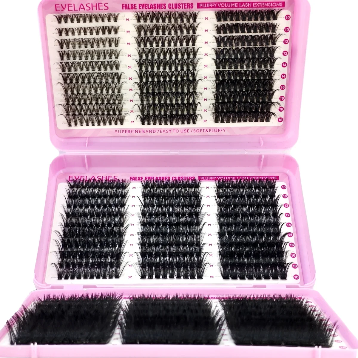 DIY Wimpernbuch Wimpernbüschel 90 Reihen 780 Fächer 10-18 mm Untere Spitze 10-200 Stück Manga-Set Wimpernverlängerungen Einzelwimpern Großhandel – Detail 3