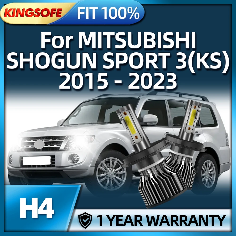 

KINGSOFE 2PC Headlight LED Bulbs H4 150W Super Bright For MITSUBISHI SHOGUN SPORT 3KS 2015 2016 2017 2018 2019 2020 2021 22 2023