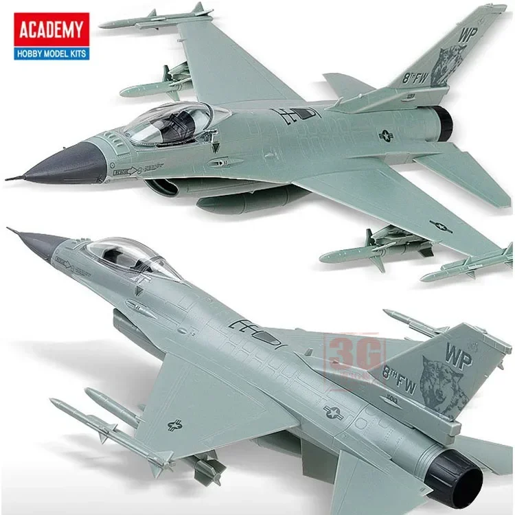 Academy assembled airplane model kit 12541 F-16C Multirole Fighter glue-free color separation 1/72