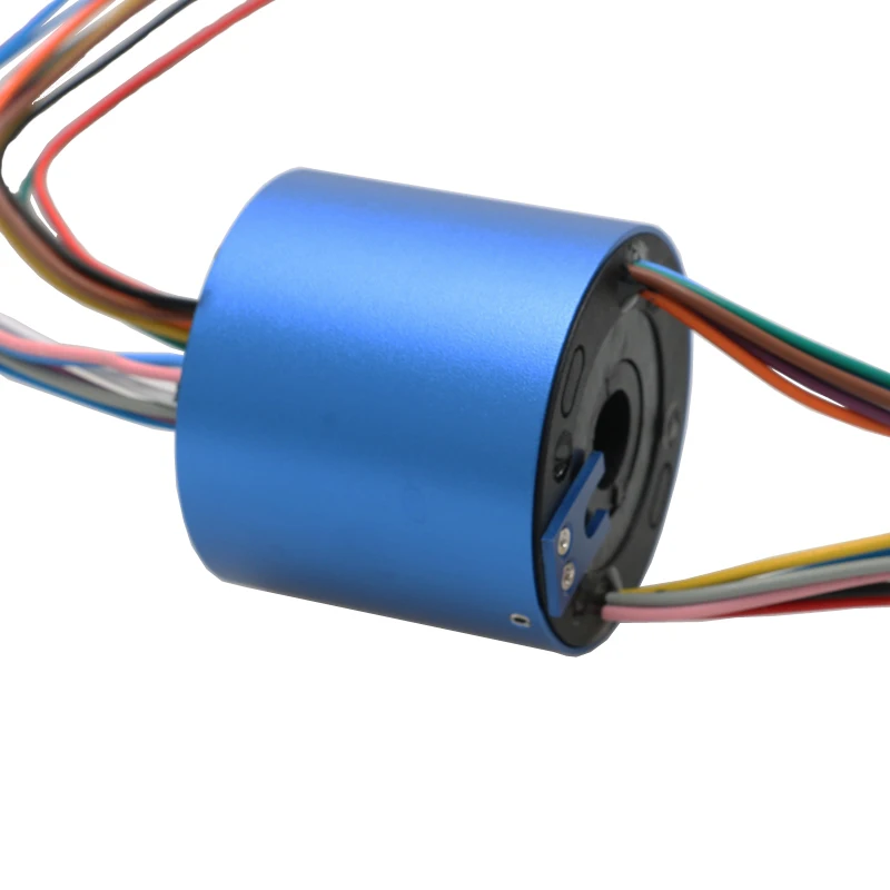 1PCS 10A 2/4/6/12CH Standard Hollow Shaft Slip Ring Conductive Integrated 12.7mm/25.4mm Through Hole Slipring Rotary Connector