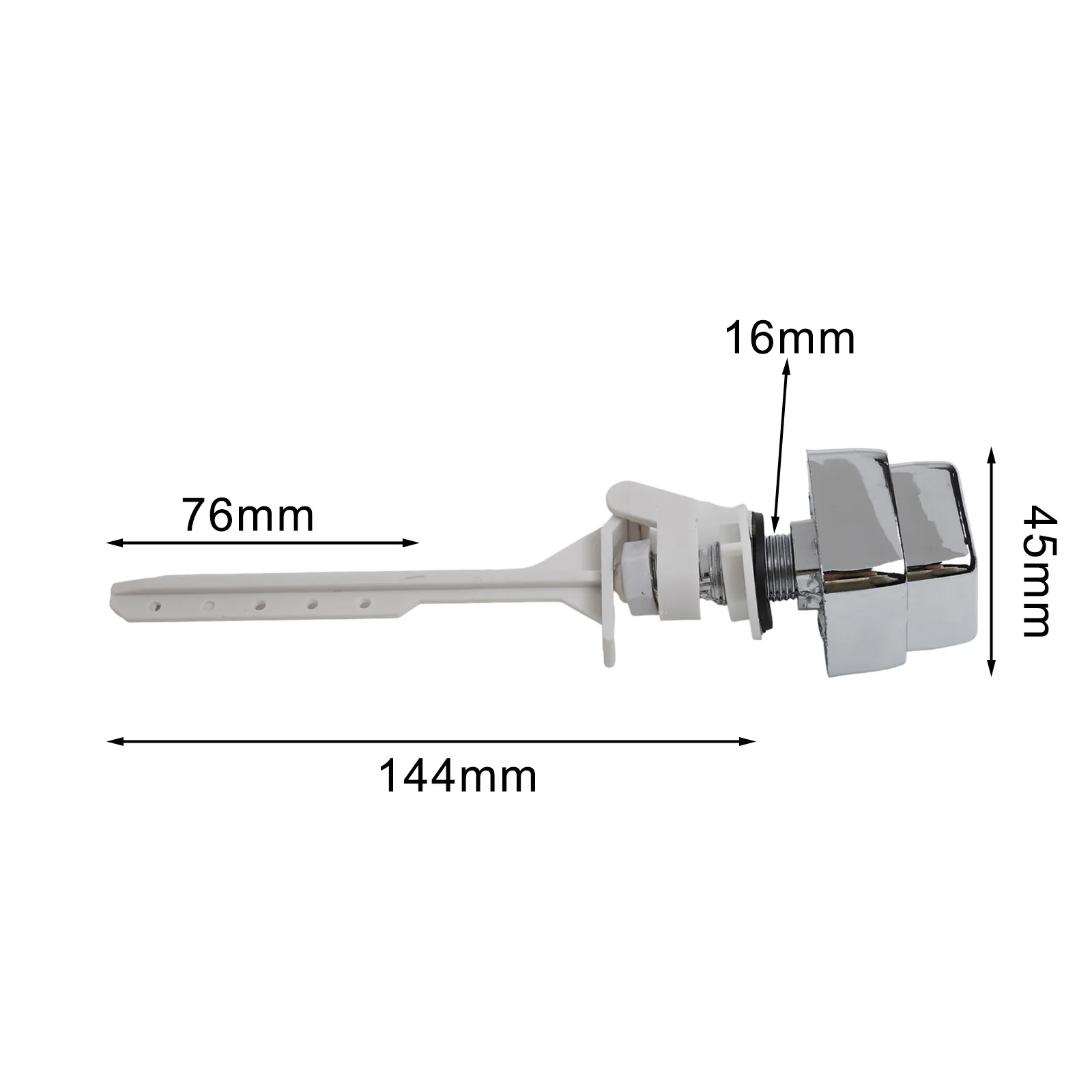 Side Mount Kit Push Button Toilet Flush Bathroom Renovation Avoids Water Waste Elegant Bathroom Accessory For Home Bathrooms