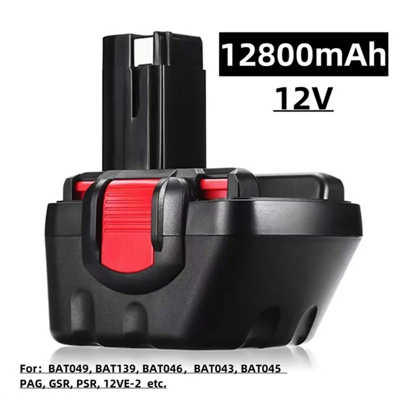Voor BOSCH 12 V Power Tool Batterij voor BAT043 BAT045 BAT120 GSR 12 VE-2 2607335709 2607335557 NiMH Batterij 12800 mAh