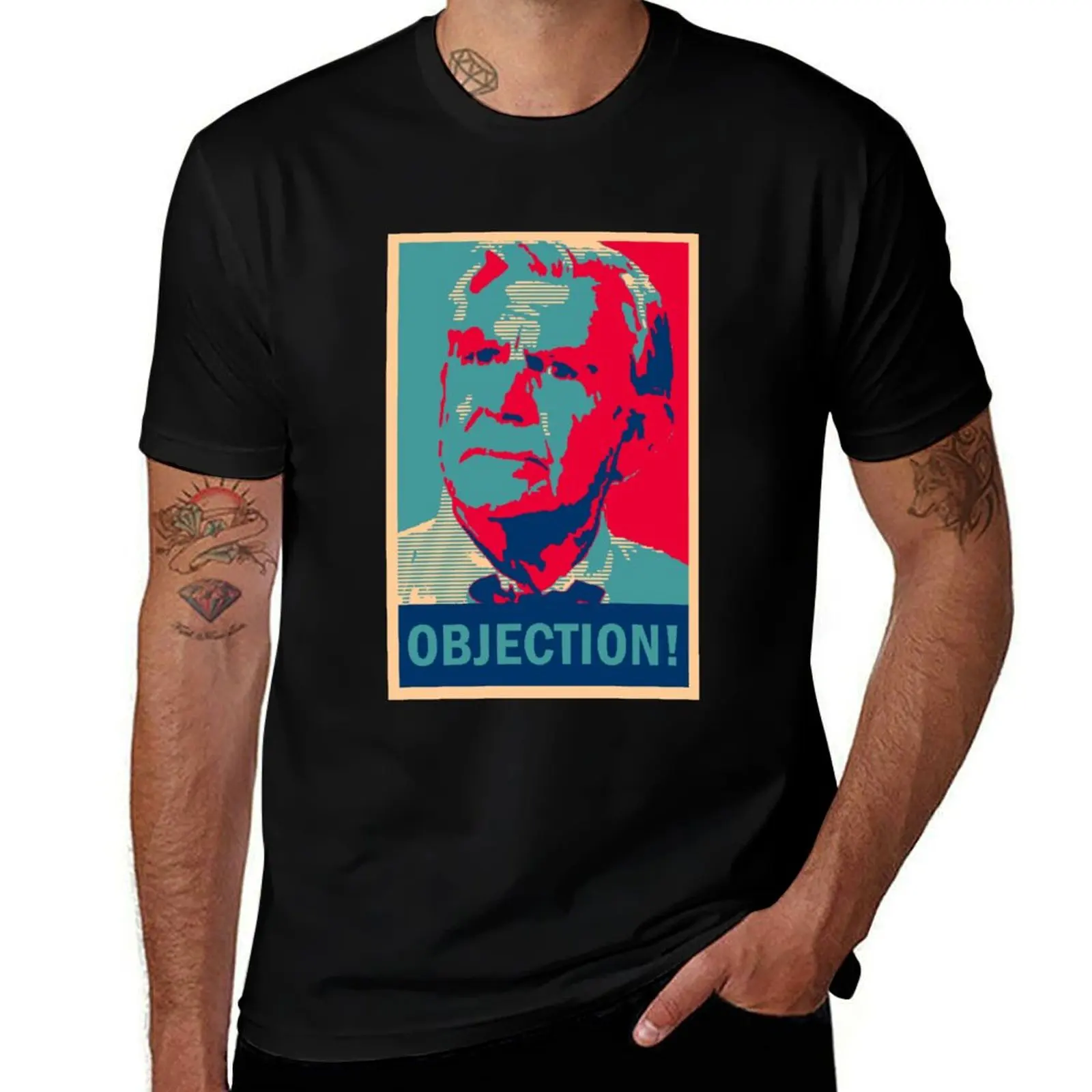 Ben Matlock OBJECTION! T-Shirt Novelty Print Casual Tee Shirt T-Shirt