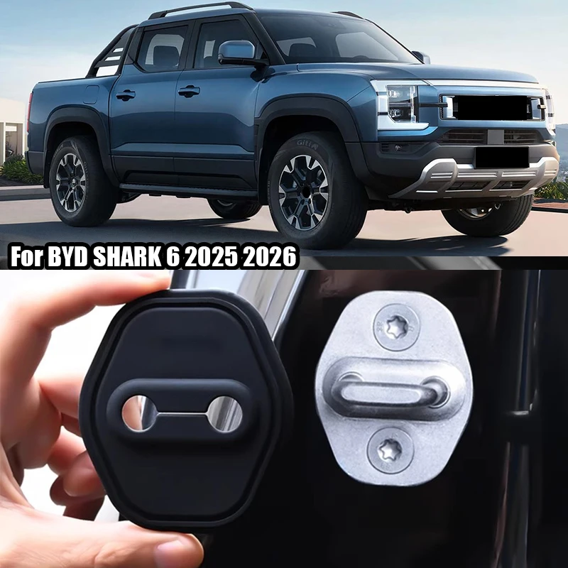 

Для BYD SHARK 6 2024 2025 2026 Силиконовый материал для амортизации и амортизации, защитная накладка крышки дверного замка автомобиля