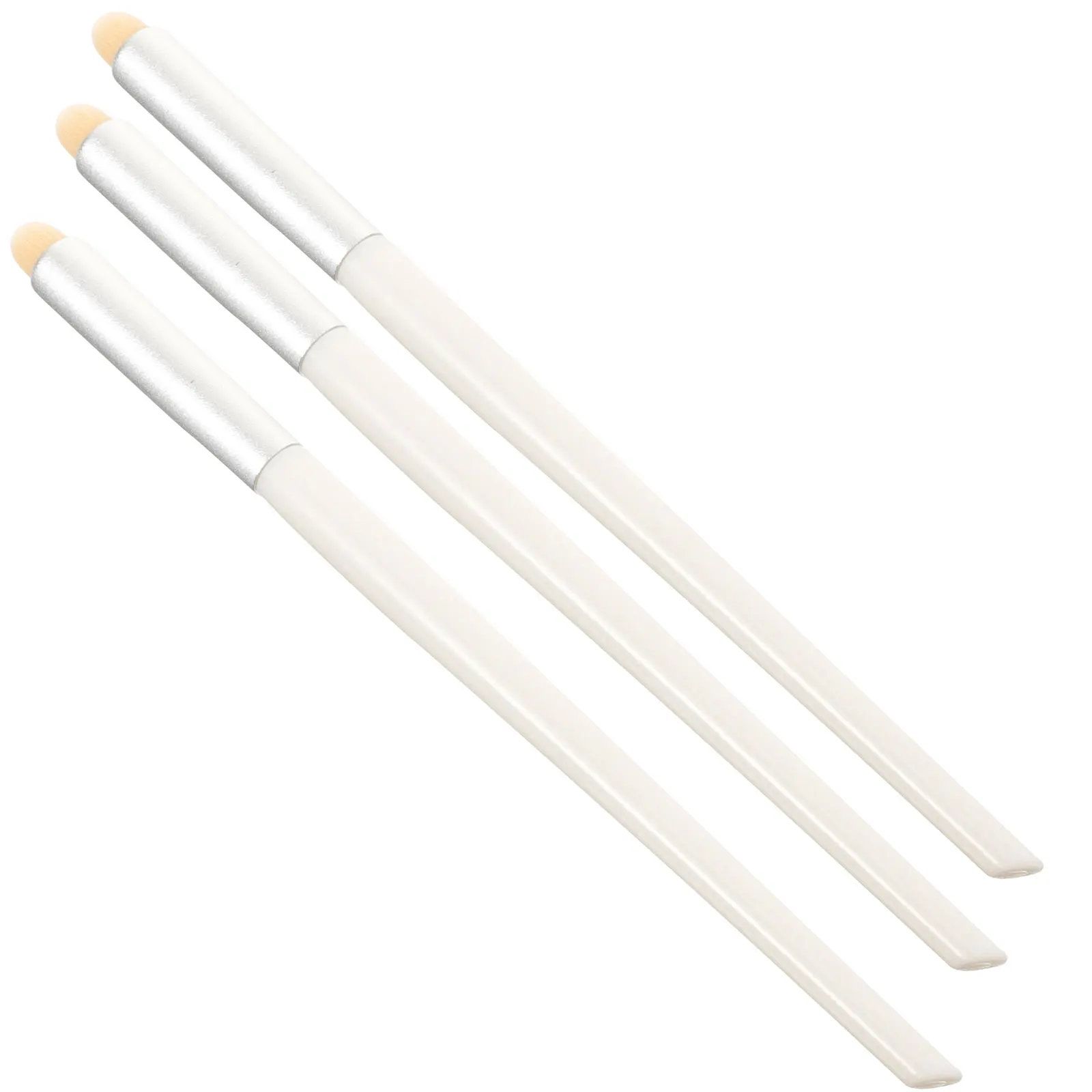 3 قطعة فرشاة صغيرة الحجم المحمولة ل بلسم ملمع الشفاه المخفي تطبيق ماكياج أداة النساء الشفاه قضيب عصا فرشاة التجميل