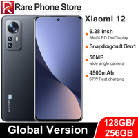Global Version Xiaomi 12 128GB/256GB Snapdragon 8 Gen 1 50MP+32MP Camera 6.28 inch AMOLED Display 4500mAh Battery NFC