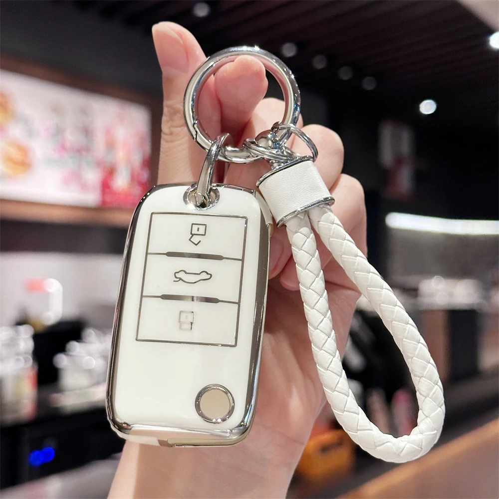سلسلة مفاتيح السيارة، غطاء مفتاح فوب لـ MG ZS GT GS 350 360 750 W5، لـ Roewe RX5 MG3 MG5 MG6 MG7 غطاء حماية بدون مفتاح ملحقات السيارات #2