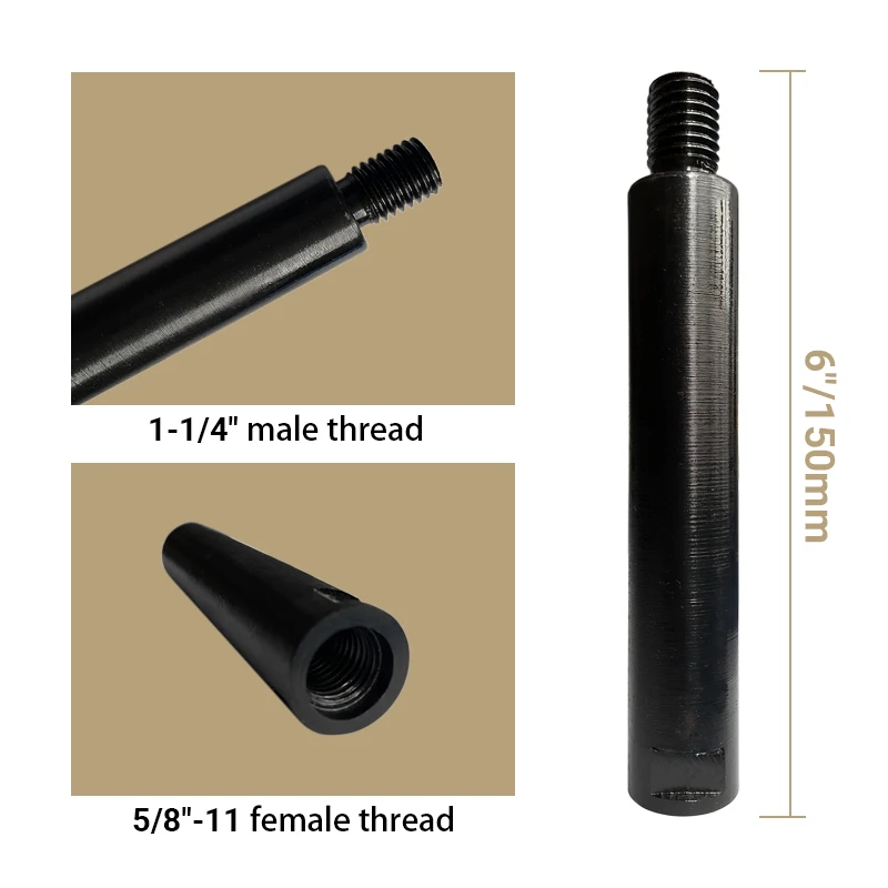 Drill Bit Connector 1 1/4 Male Thread to  5/8