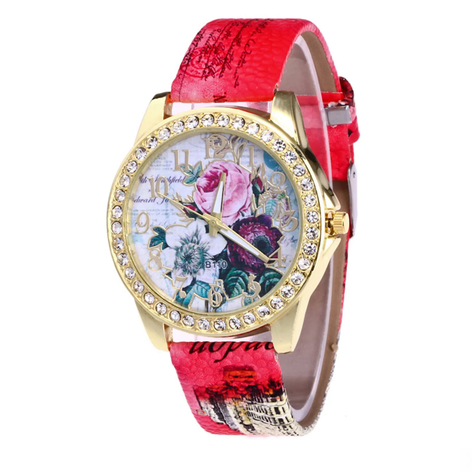 Reloj Vintage de cuarzo Para Mujer, cronógrafo Digital con esfera clásica, correa de cuero esmerilado, a la moda