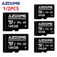 1/2PCS Original AZDOME Micro SD Card 256GB 128GB 64GB 32GB High Speed Memory Card For AZDOME Dash Cam Adapters Class 10 U3