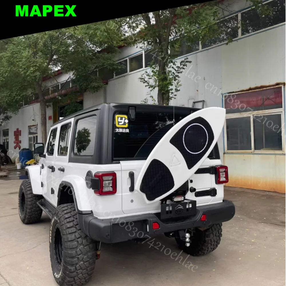 Auto Part For Jeep Wrangler JK JL Surfboard Rear Spare Tire Replacement Car Styling Decor 2007-2024 Custom Fit Surfboard Design