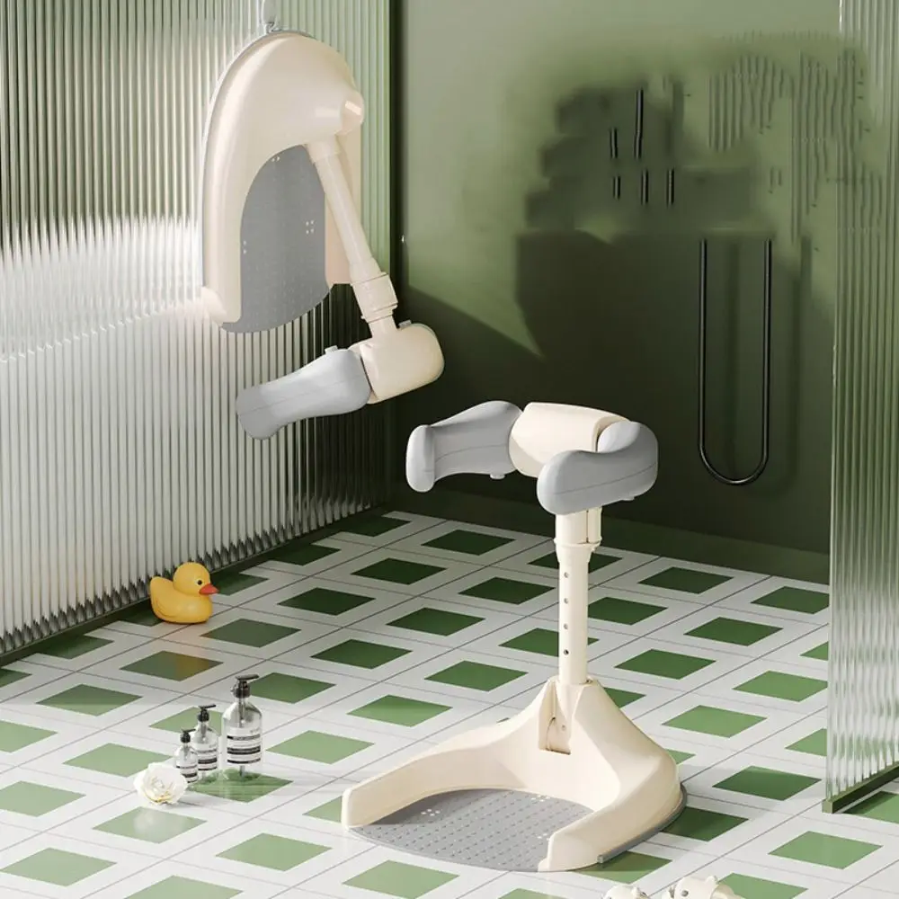 Drainage Holes Baby Shower Rack Armrest Design Secure Bathtub Organizer Anti-Slip Bath Organizer Anti-Skip Base Wash Seat