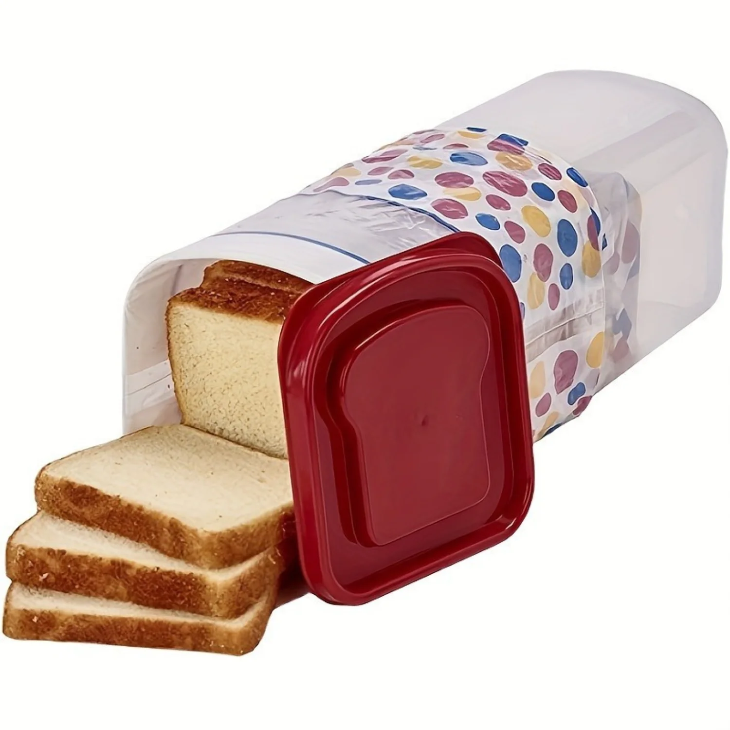 Eco-Friendly Food  Solution - Leakproof, Reusable Container With Lid For Bread, Grains & Fruits