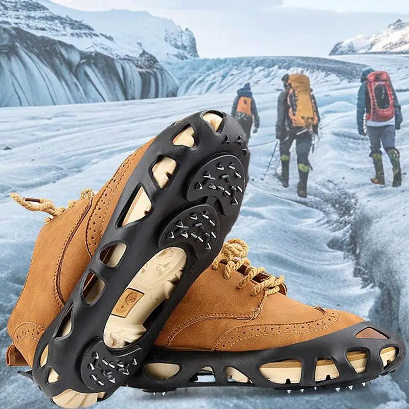 Crampons For Shoes Metal Cleats Crampons For Hiking Boots 30 Alloy Studs Shoe Spikes Grips Traction Outdoor Roofing Boots Pads