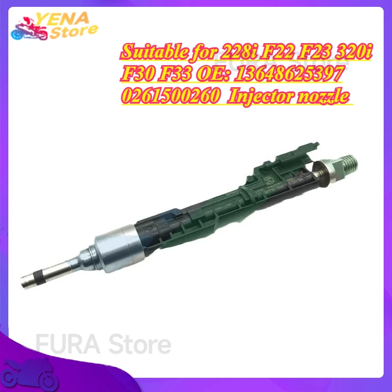 

Automobile fuel injector Suitable for 228i F22 F23 320i F30 F33 OE: 13648625397 0261500260 Injector nozzle