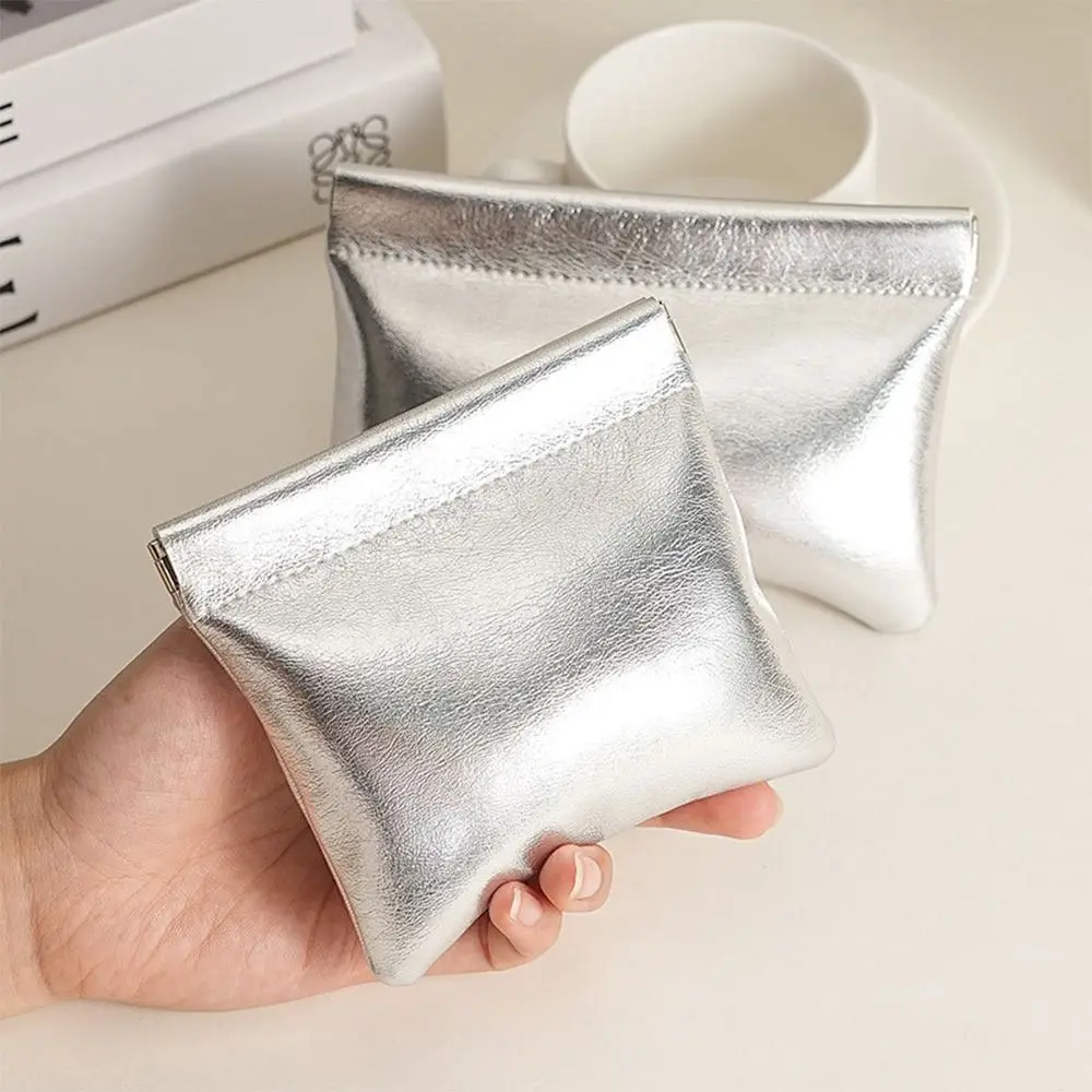 12-60 Colors Simple PU Leather Coin Purse Portable Waterproof Lipstick Makeup Bag Square Key Organizer Women