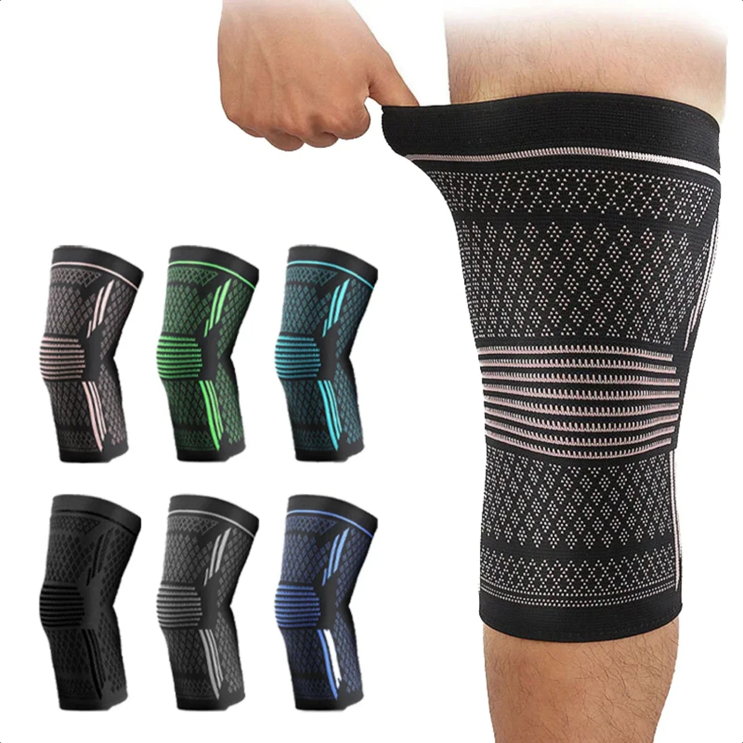 

1PCS Sports Knee Pads Gym Fitness Crossfit Sports Entertainment Basketball Volleyball Knee Pads Joint Running Accessories