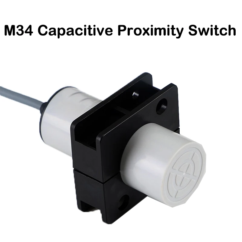 M34 Capacitive Proximity Switch with Dual Outputs for NO/NC Non-Metallic Sensing Function