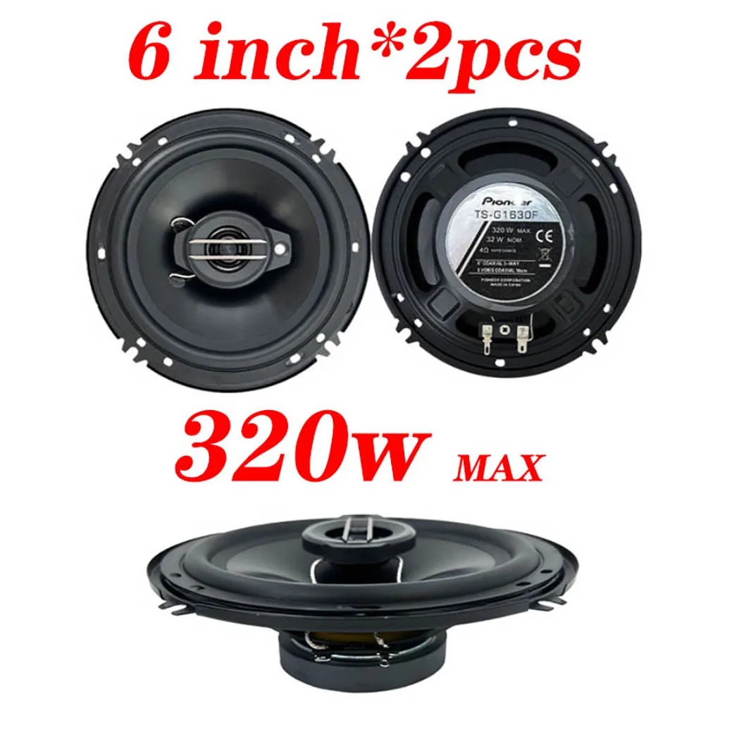 1 Pairs 6-inch (2 * 320W) 3-way General Motors Coaxial Car Music Stereo Full Frequency High Fidelity Speaker Lossless Installati