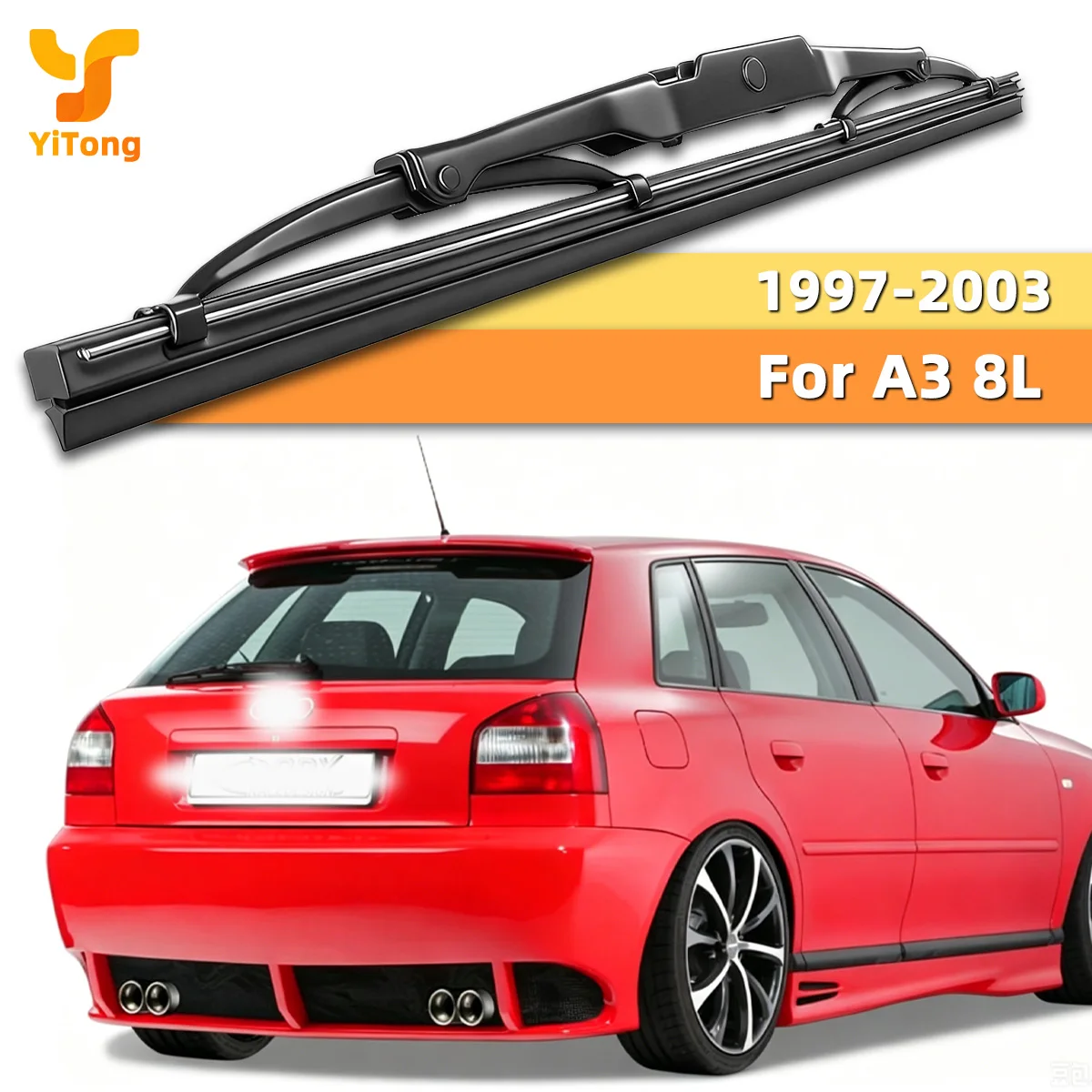 Yitong Rear Window Wiper Replacement Parts Suitable For Audi A3 8L 1997-2003 Silent Car Rear Windshield Wiper Replacement Parts