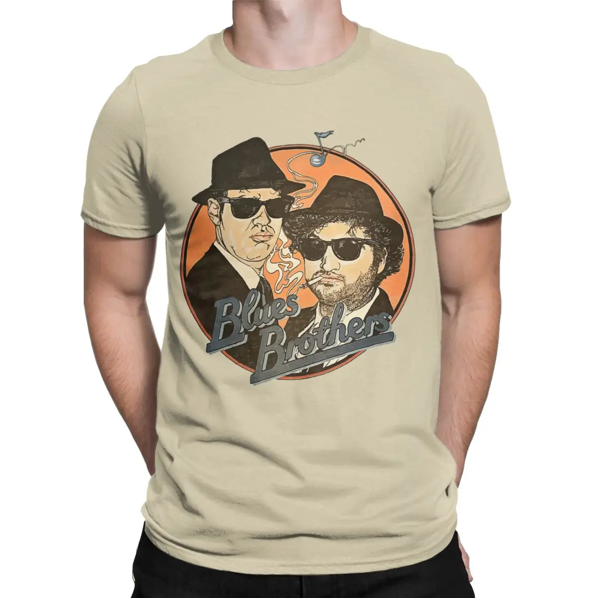 The Blues Brothers T-Shirts Men Elwood & Jake Vintage Pure Cotton Tees O Neck Short Sleeve T Shirt Gift Idea Clothes