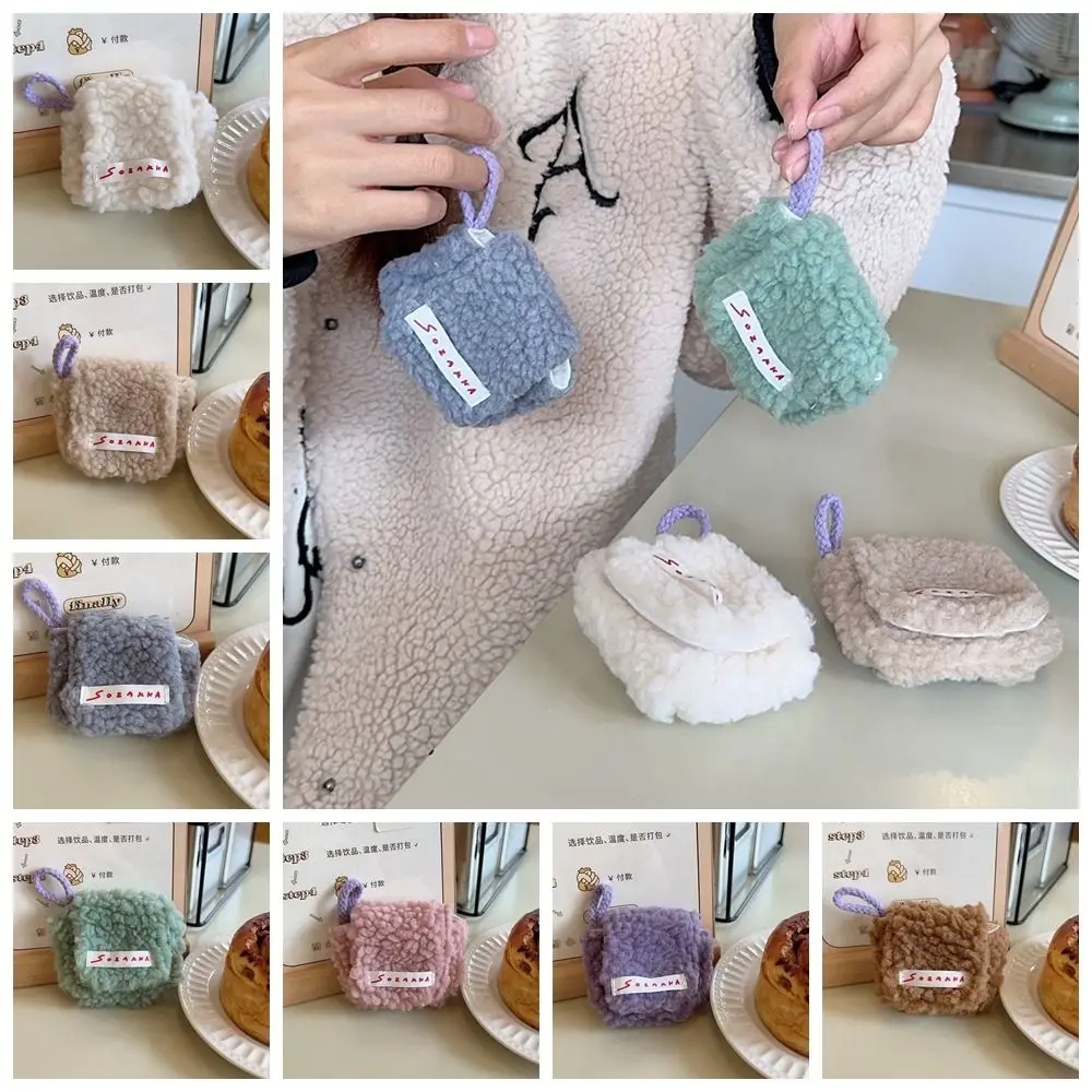 Makeup Pouch Earphone Pouch Plush Earphone Bag Mini Universal Lovely Mini Earphone Pouch Plush Kawaii Coin Purse Data Cable