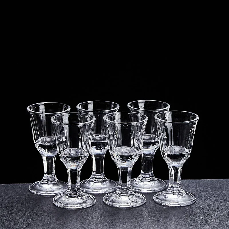 10ml/15ml Luxury Shot Glass Transparent Baijiu Glass High Footed Wine Glass Party Classic Glass Cups Wine Utensils Bar Glassware