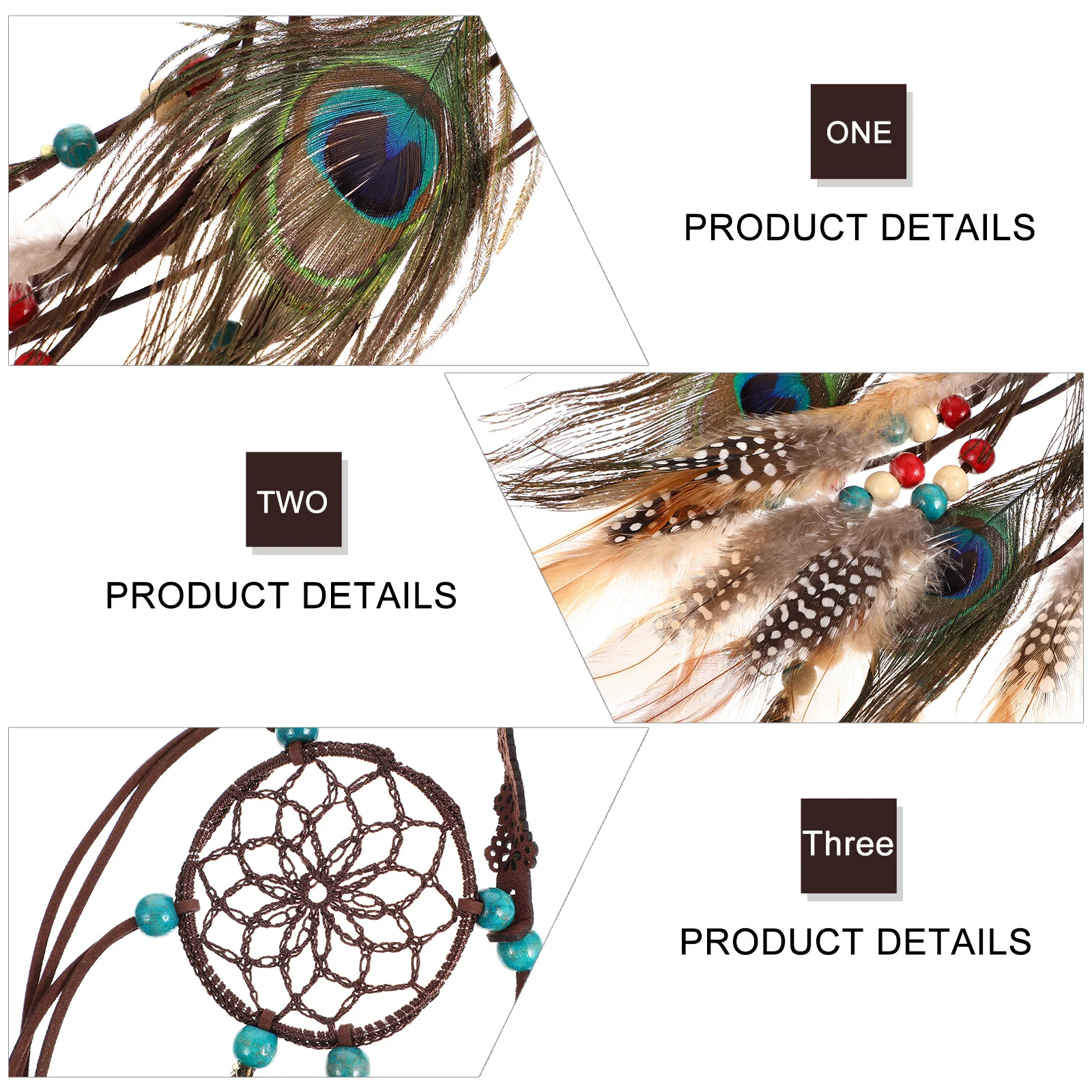 

Bohemian Headband Handmade Durable Elastic Boho Style Birthday Gift Hairband Hair Accessories Headband