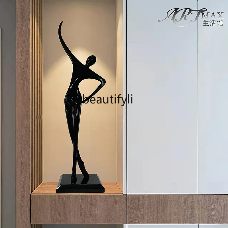 Humanoid Art Sculpture Muse Ornament Light Luxury Living Room Creative Ornament Simple Floor