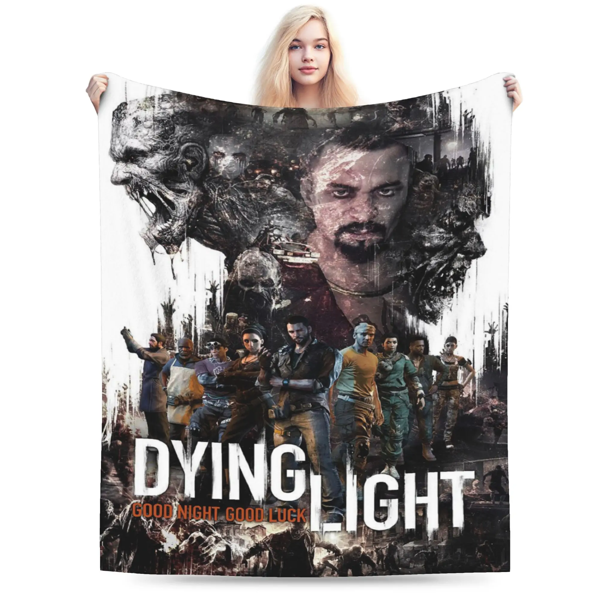 Dying Light The Beast Game Accessories البطانيات سوبر لينة المرجان الصوف أفخم رمي بطانية مريحة قطعة البساط #2