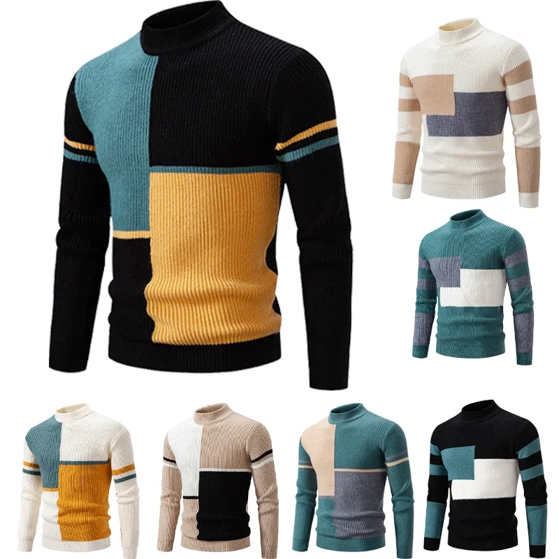 A 7-color Series of Knitted Wool Sweaters and Sweaters Is Designed To Keep Warm in Autumn and Winter