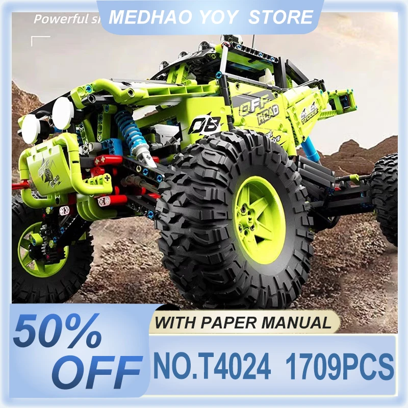 TGL T4024 Technical APP RC Mountain Big Climbing Off-road Vehicle Model Building Blocks Bricks Puzzle Toys Chrismas Gift For Kid