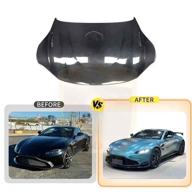 Vantage Engine Hood 2020-2024 OEM Style Carbon Fiber Front Engine Hood Bonnet Auto Parts