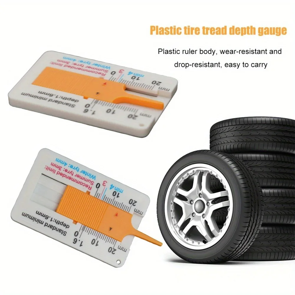 1Pc 0-20mm Car Tyre Tread Depth Depthometer Gauge Caliper Tire Wheel Measure Tools Ruler Profile Marking Tool