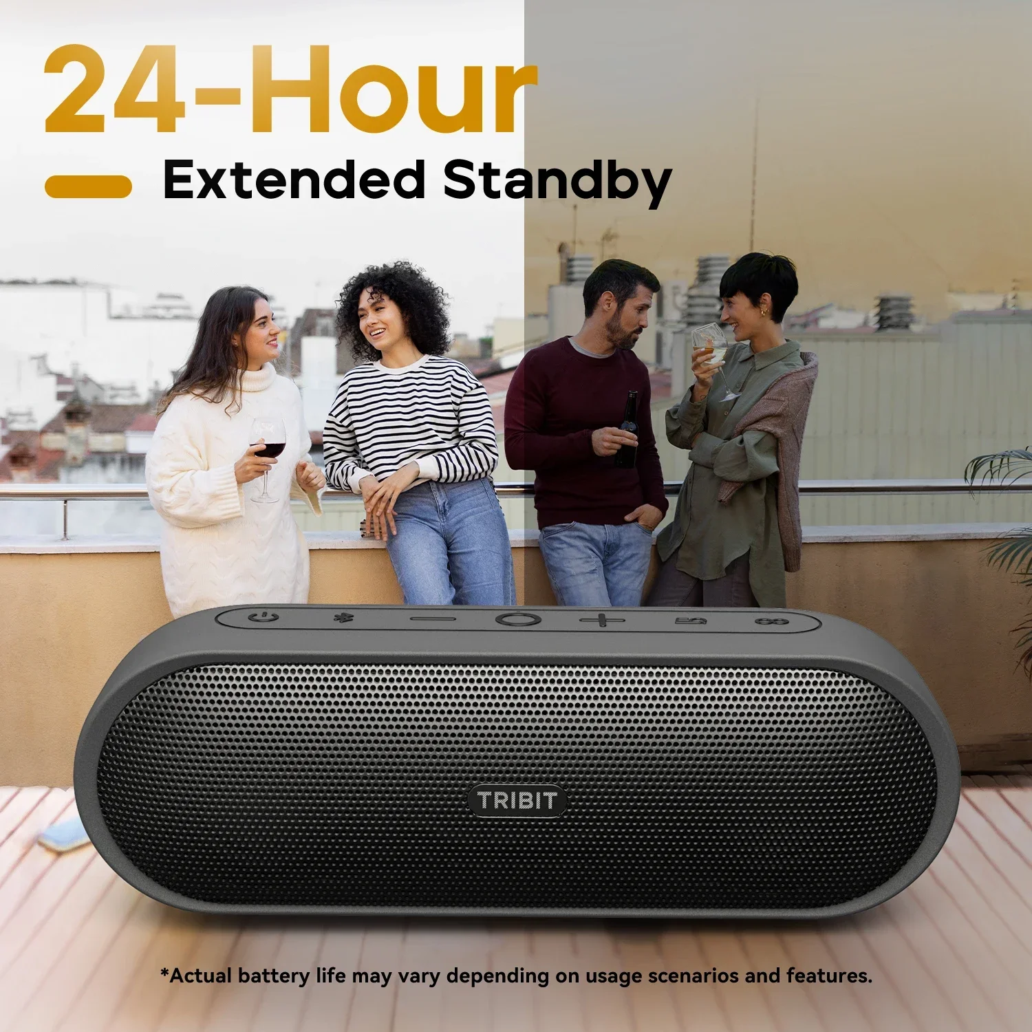 TRIBIT XSound Plus 2 ポータブルBluetoothスピーカー 30W IPX7防水 24