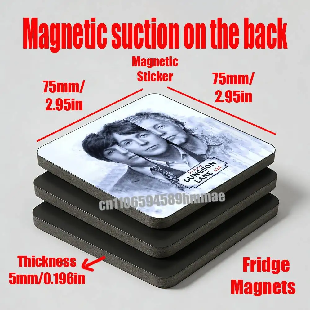 For The Boys of Dungeon Lane Fridge Refrigerator Magnets Kitchen For P-Paul Singer M-McCartney Cabinet Magnetic Sticker Card