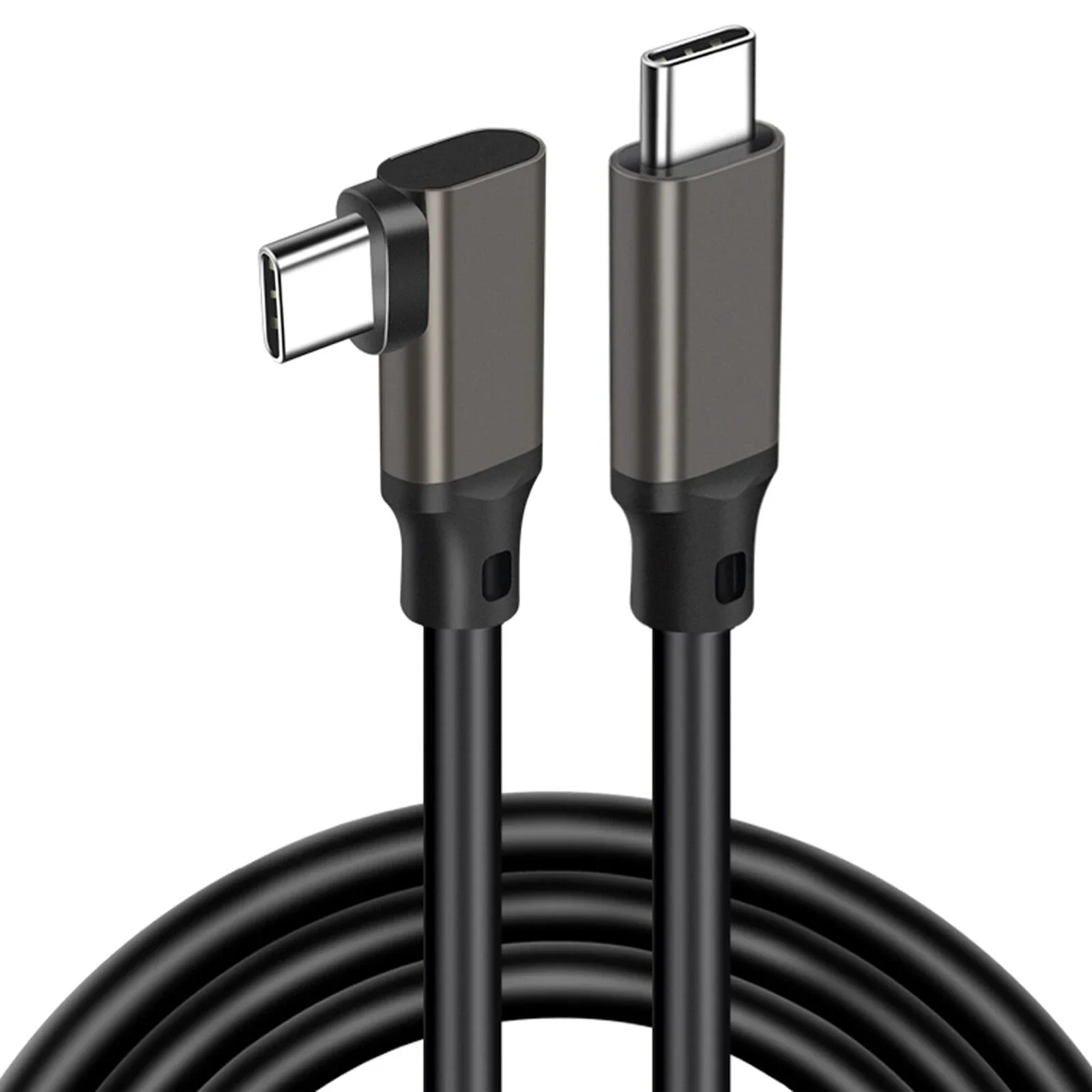 0.2m/0.5m/1m/2m/3m USB C to Type C Data Cable 90 Degree Angle VR Link USB 3.2 3.1 Gen2 20Gbps 4K@60Hz 100W PD Fast Charging Cord