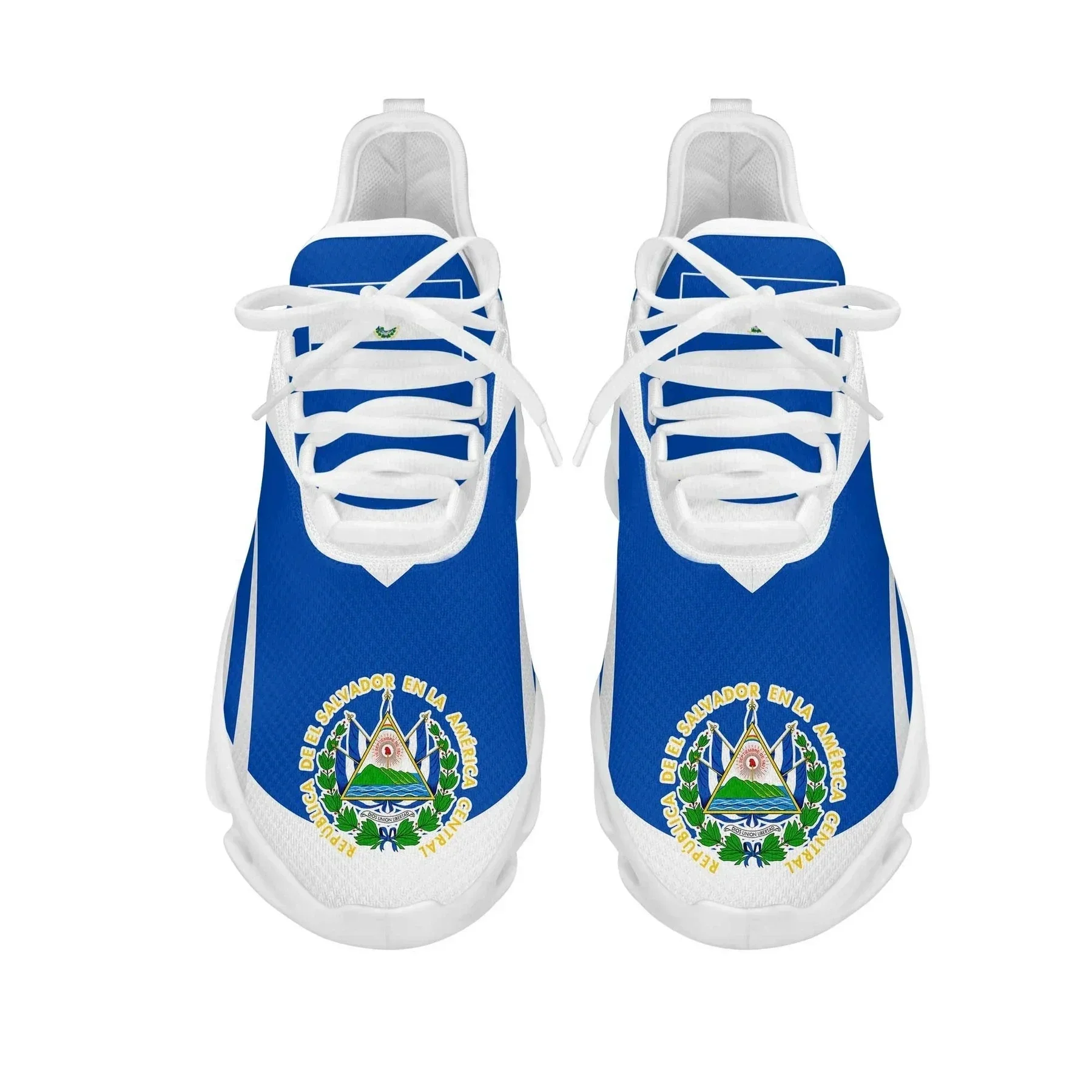 

Luxury Designer Platform Shoes El Salvador Flag Printing Men Casual Shoes Custom Summer Man Sneaker Male Casual Flat Shoes
