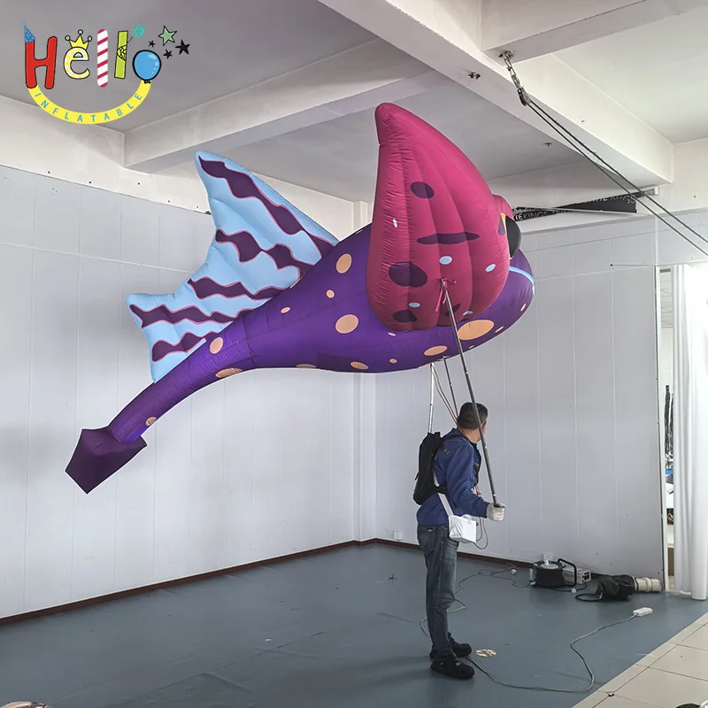 Giant Inflatable Marine Fish Model Custom Sea Animal Balloon for Parade Stage Performance Event Decoration