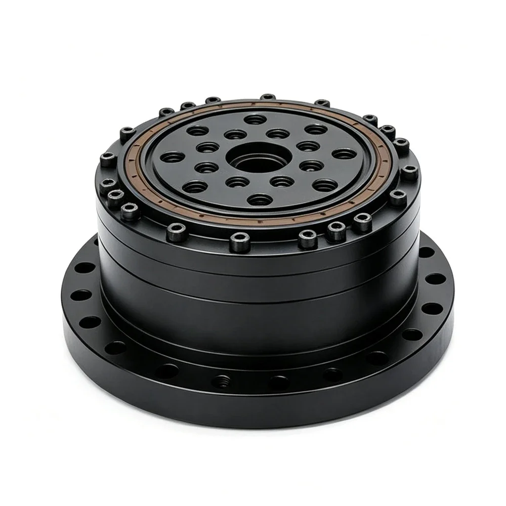 Cup Type Harmonic Drive Strain Wave Gear Reducer 60 Arcsec Low Backlash for Stepper Servo Motor Robot Arm Humanoid Joint