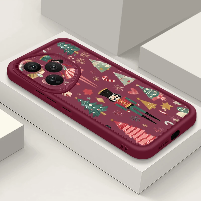 شجرة عيد الميلاد المطبوعة حافظة هاتف من البولي يوريثان لهاتف Honor 400 200 Pro Magic7 Lite X8c X9c الذكية X6a X6b X6c غطاء سيليكون ناعم مقاوم للصدمات #5